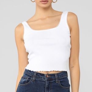 cropped tank top